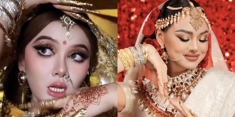 Chuẩn bị thực hiện theo trend makeup Ấn Độ
